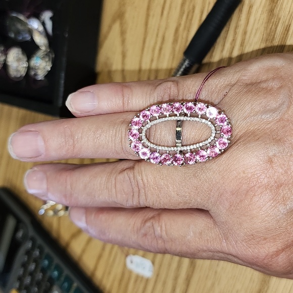 Pink sapphire ring - Picture 4 of 7